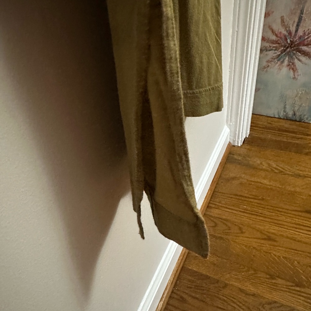 FREE PEOPLE Olive Green Cap Sleeve Midi Dress - Picture 6 of 9